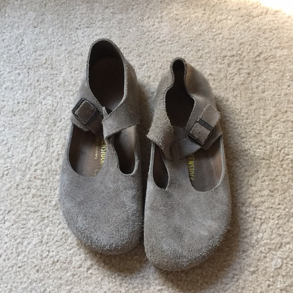 Birkenstock London Soft Footbed grey shoes